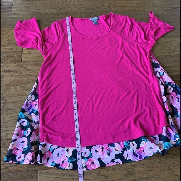 Kate & Mallory Zipper Pink Tunic Dress/Top - Picture 9 of 14